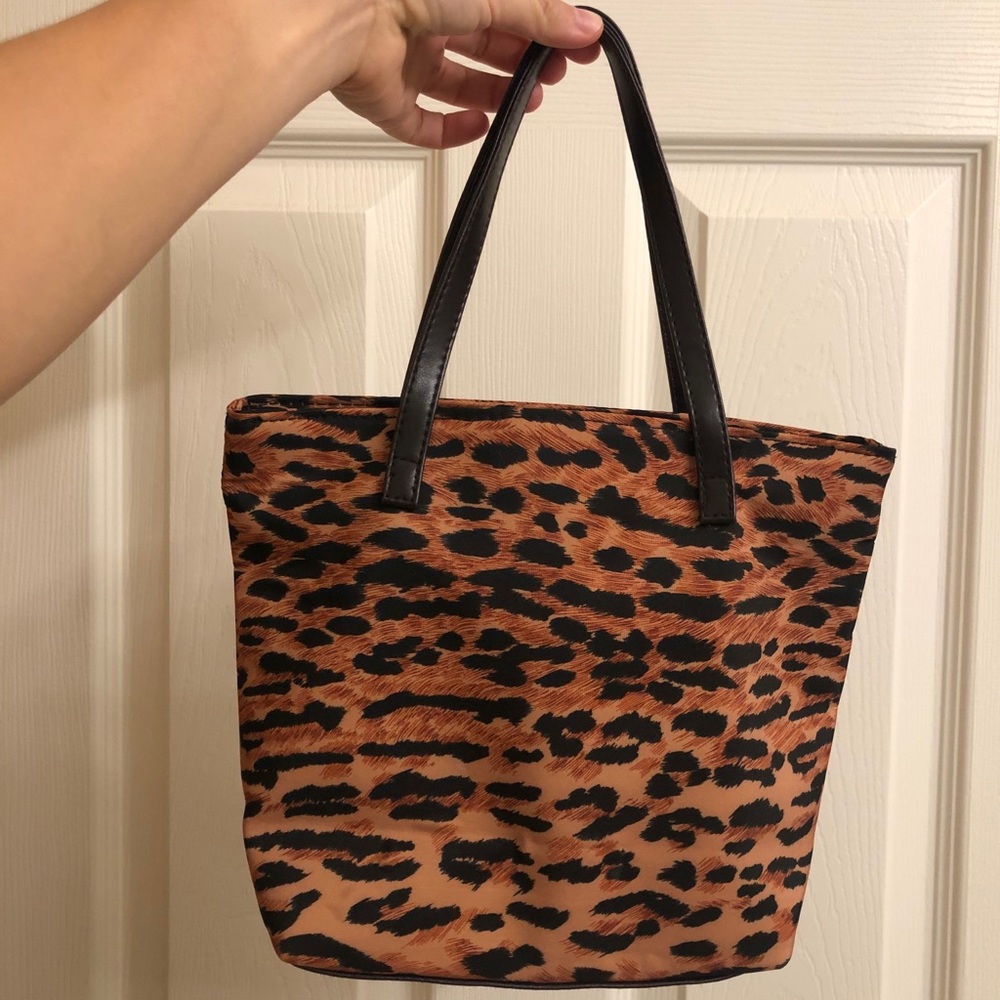 Leopard Print Mini Tote